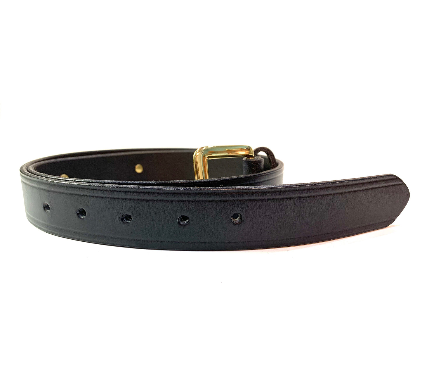 Bridle Leather Brass Nameplate Belt