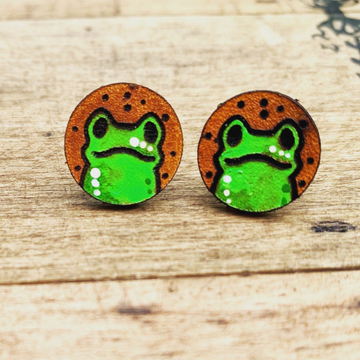 Cute Frog Stud Earrings