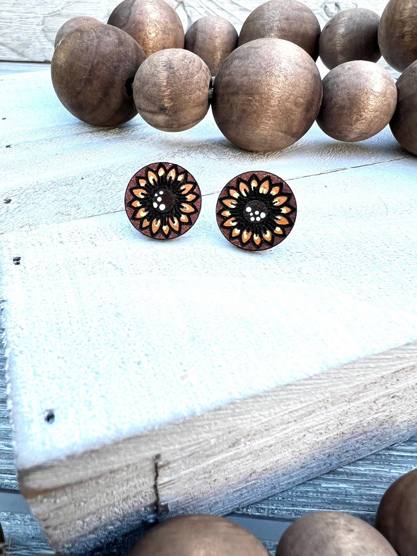 Sunflower Stud Earrings