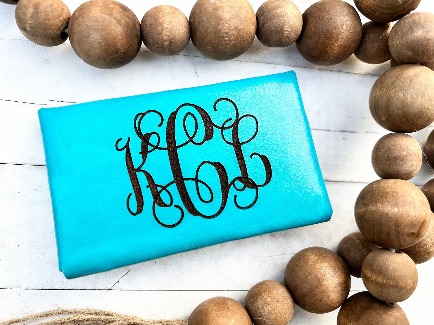 Monogram Flower Card Wallet