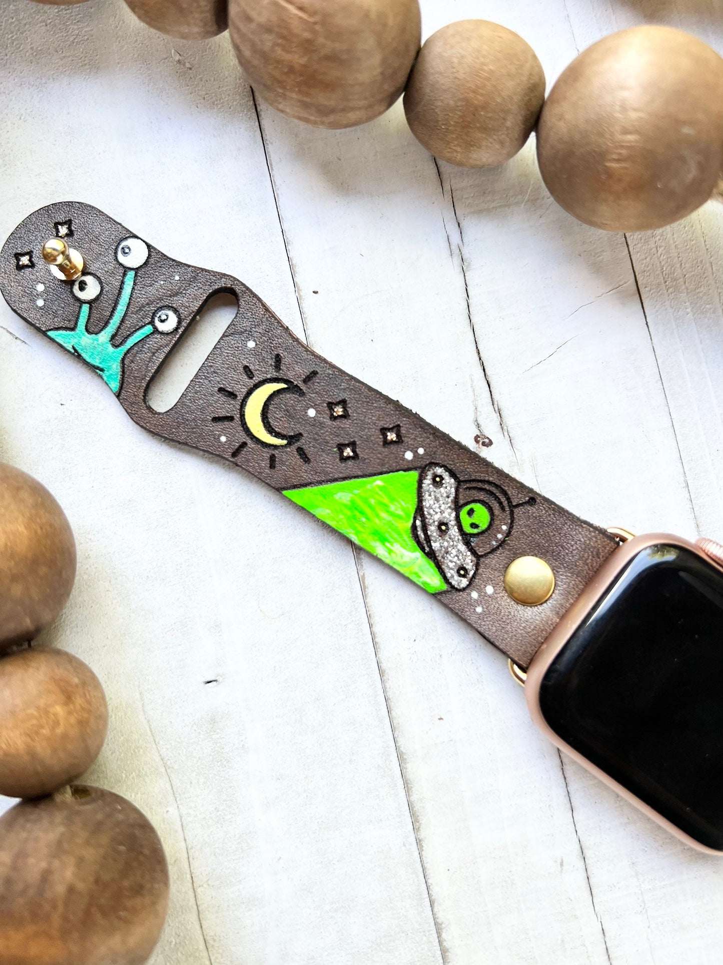 Cryptid Leather Smart Watch Band