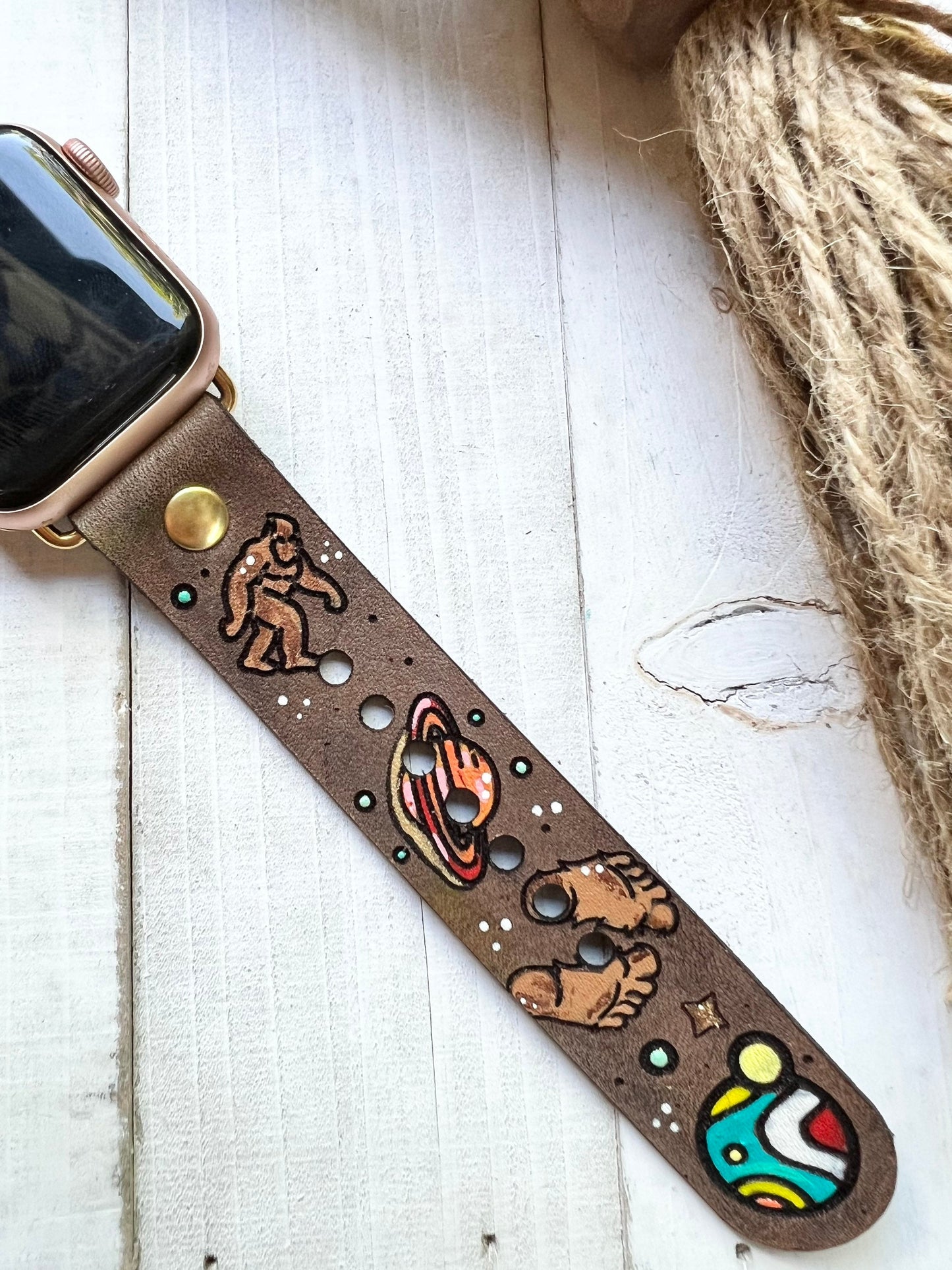 Cryptid Leather Smart Watch Band