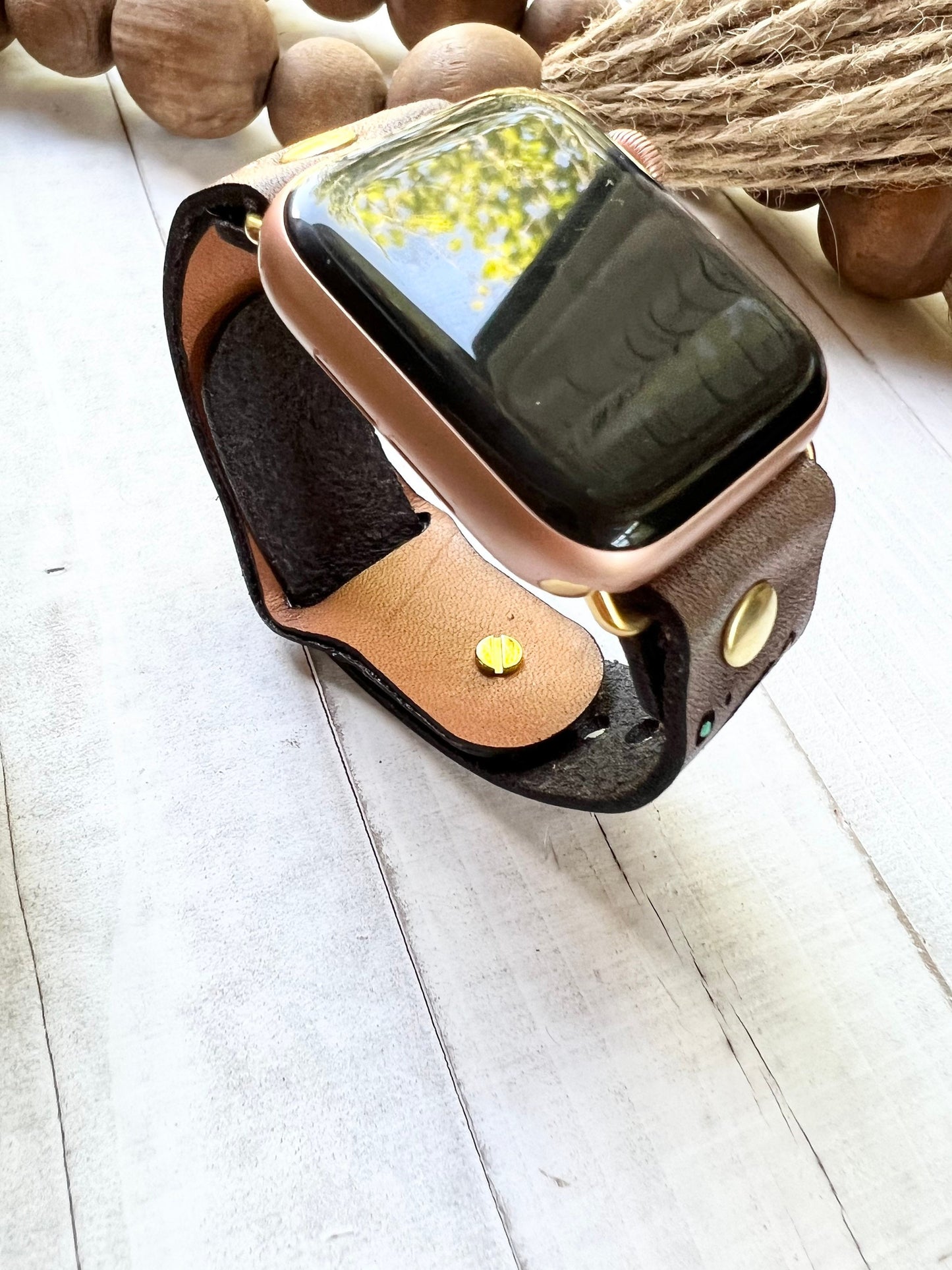 Cryptid Leather Smart Watch Band