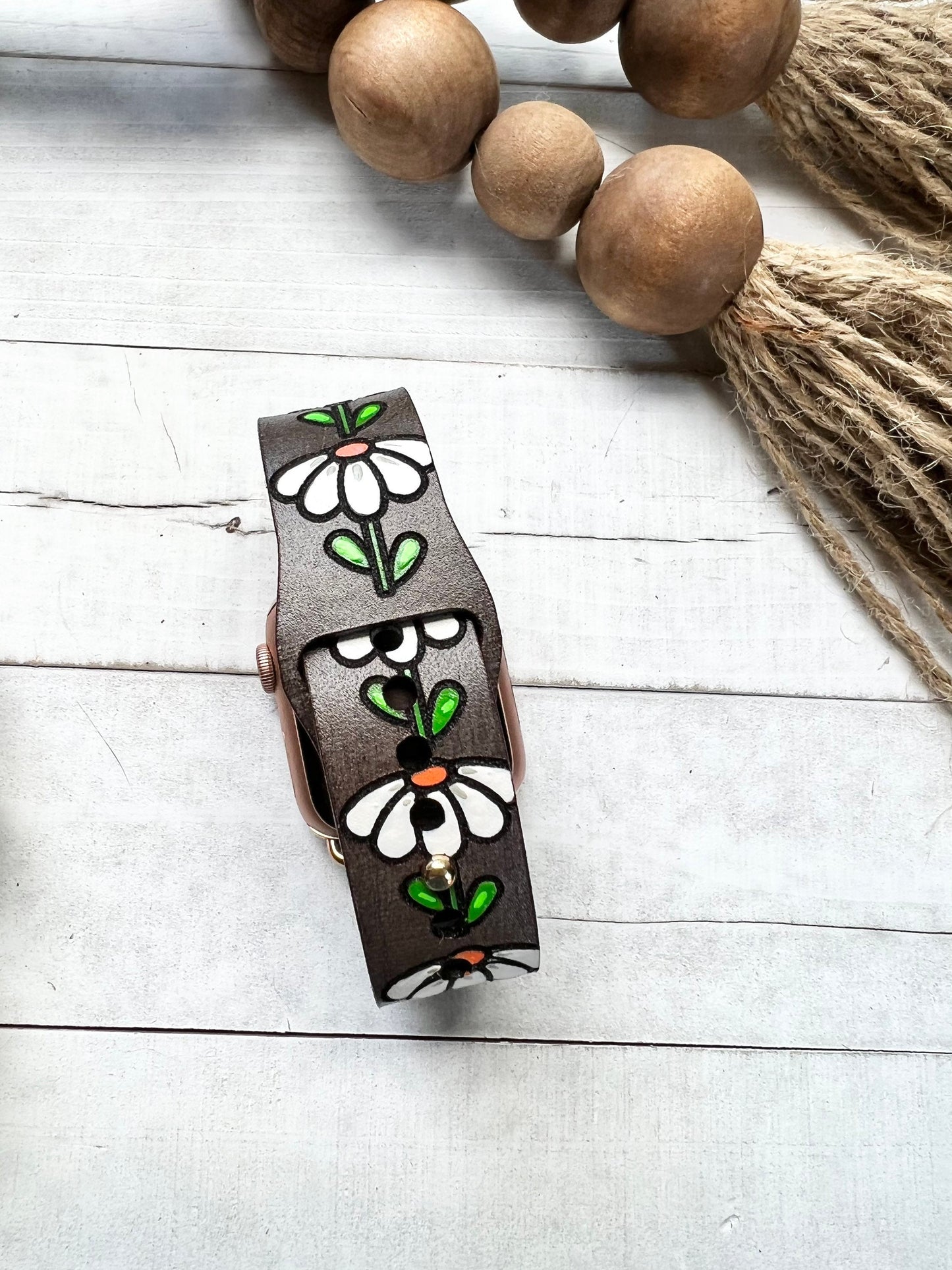 Daisy Leather Watch Band