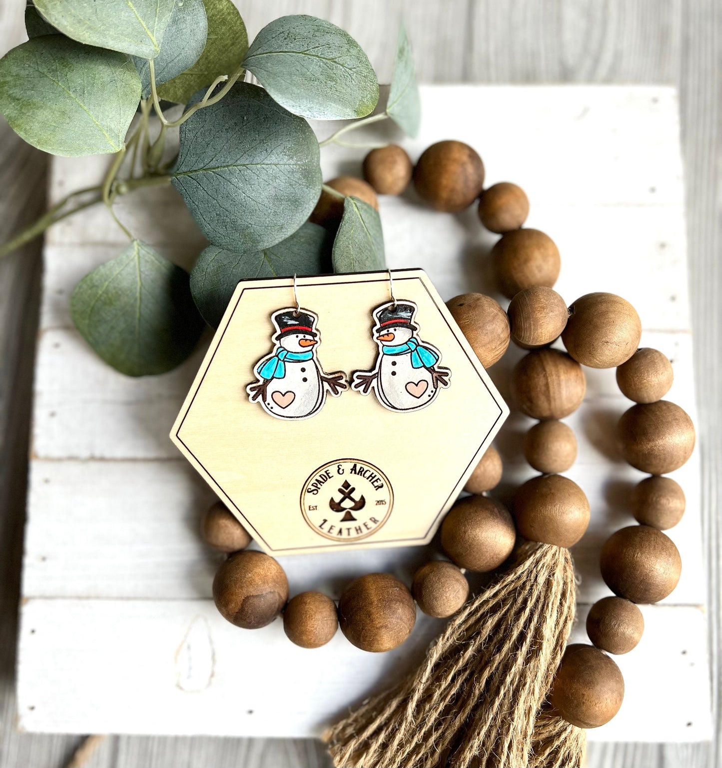 Cute Snowman Dangle Earrings