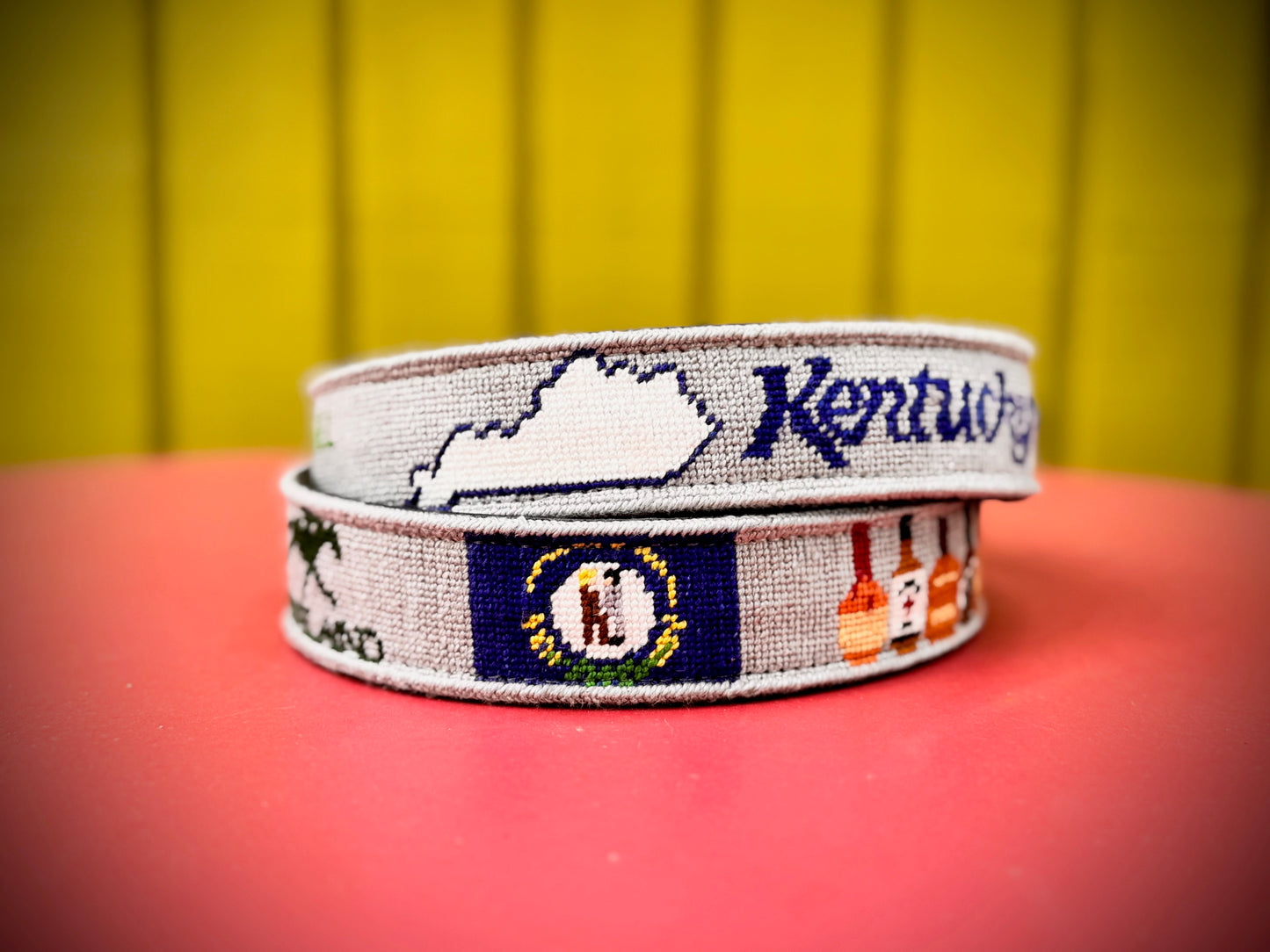 Needlepoint Belt Finishing - Bridle Leather