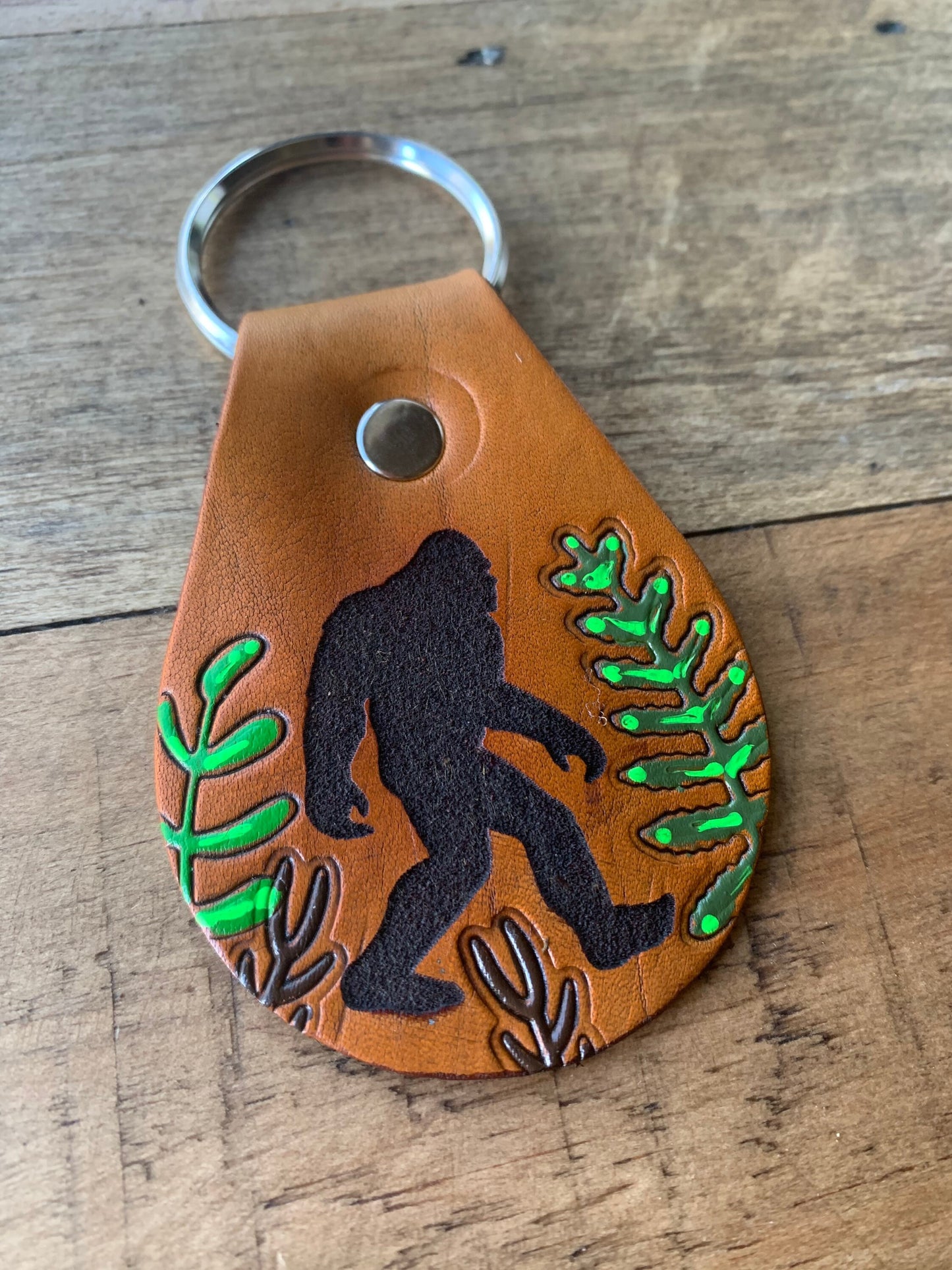 Sasquatch Bigfoot Key Ring