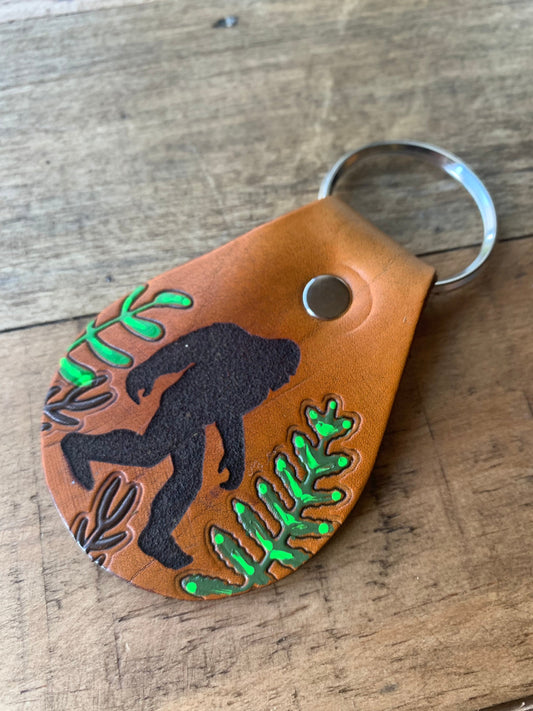Sasquatch Bigfoot Key Ring