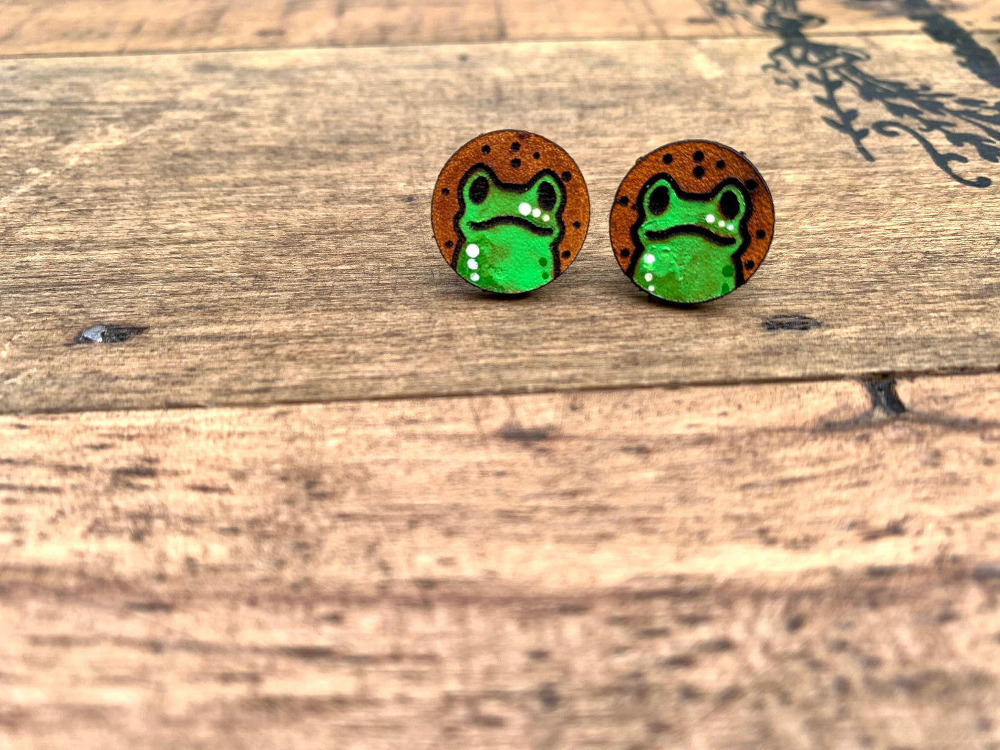 Cute Frog Stud Earrings
