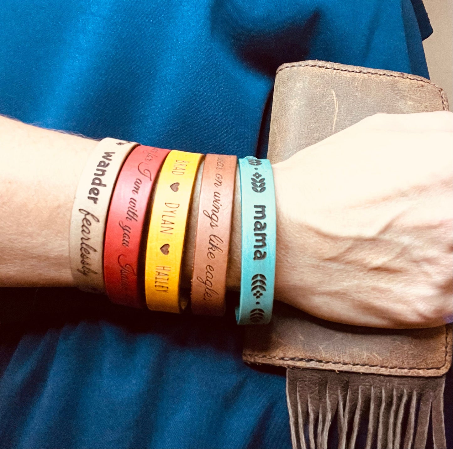 Personalized Leather Bracelet