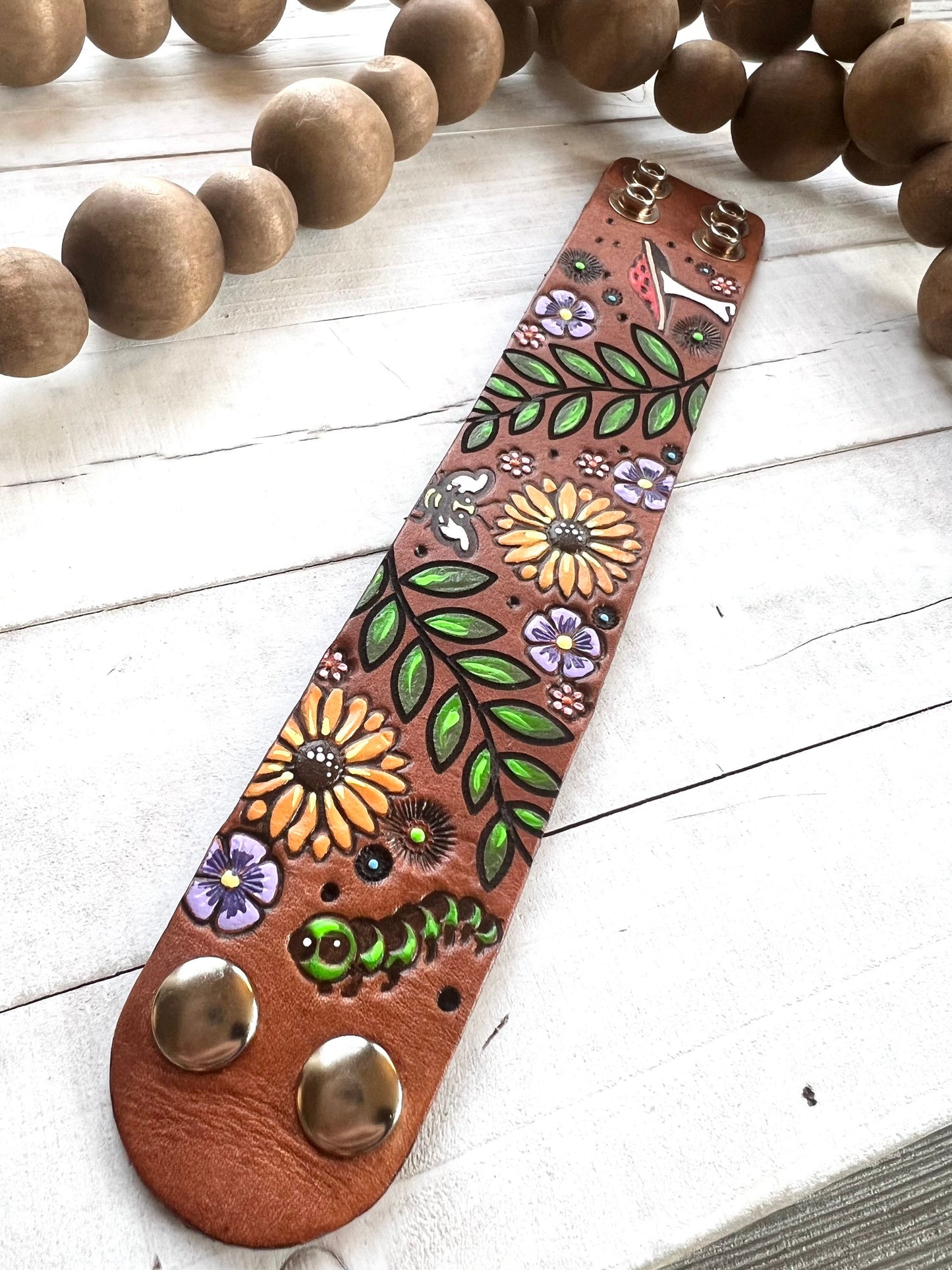 Bohemian Style Leather Cuff