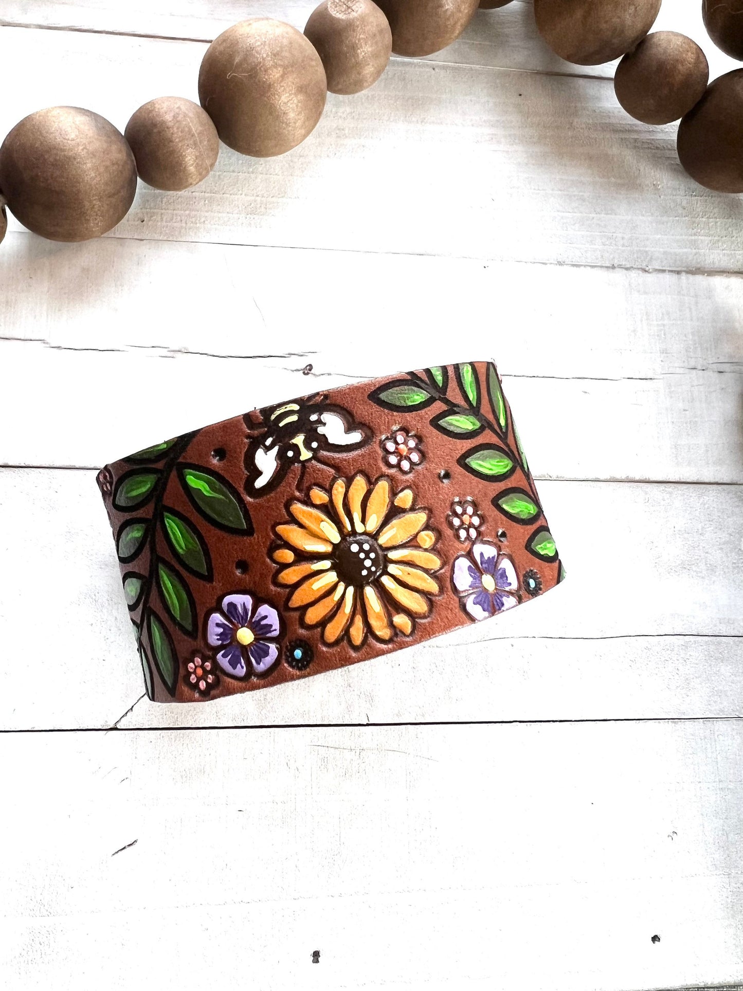 Bohemian Style Leather Cuff
