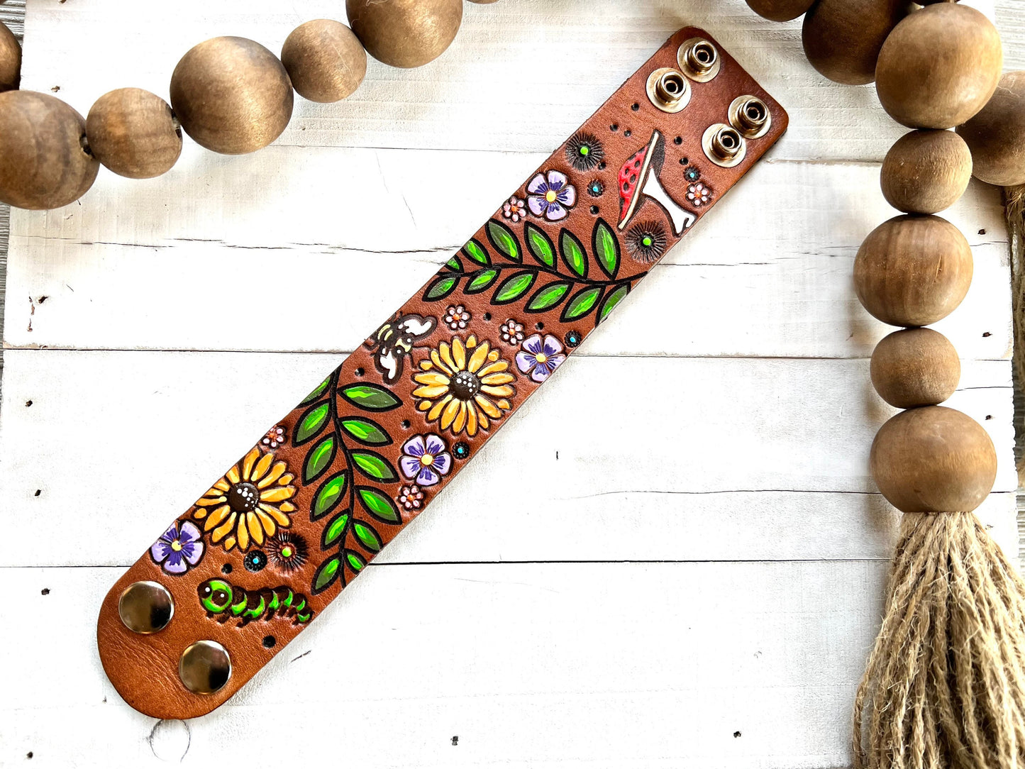 Bohemian Style Leather Cuff