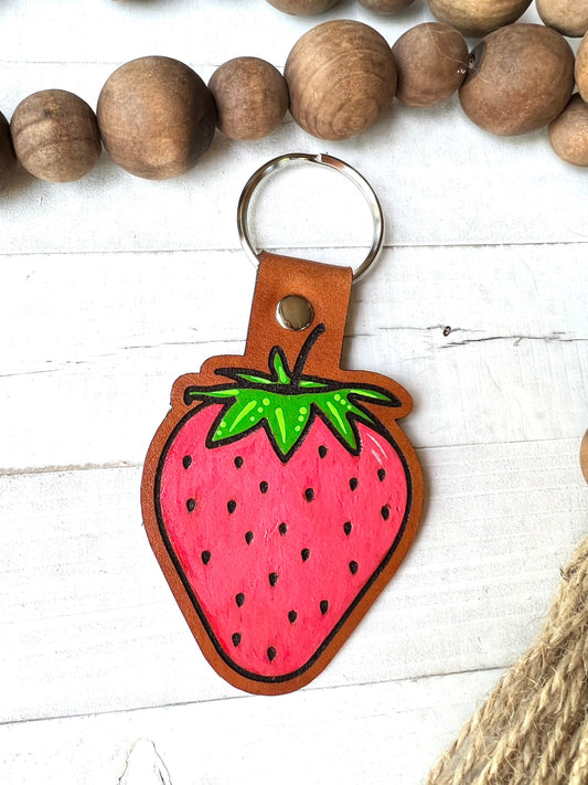 Strawberry Key Ring