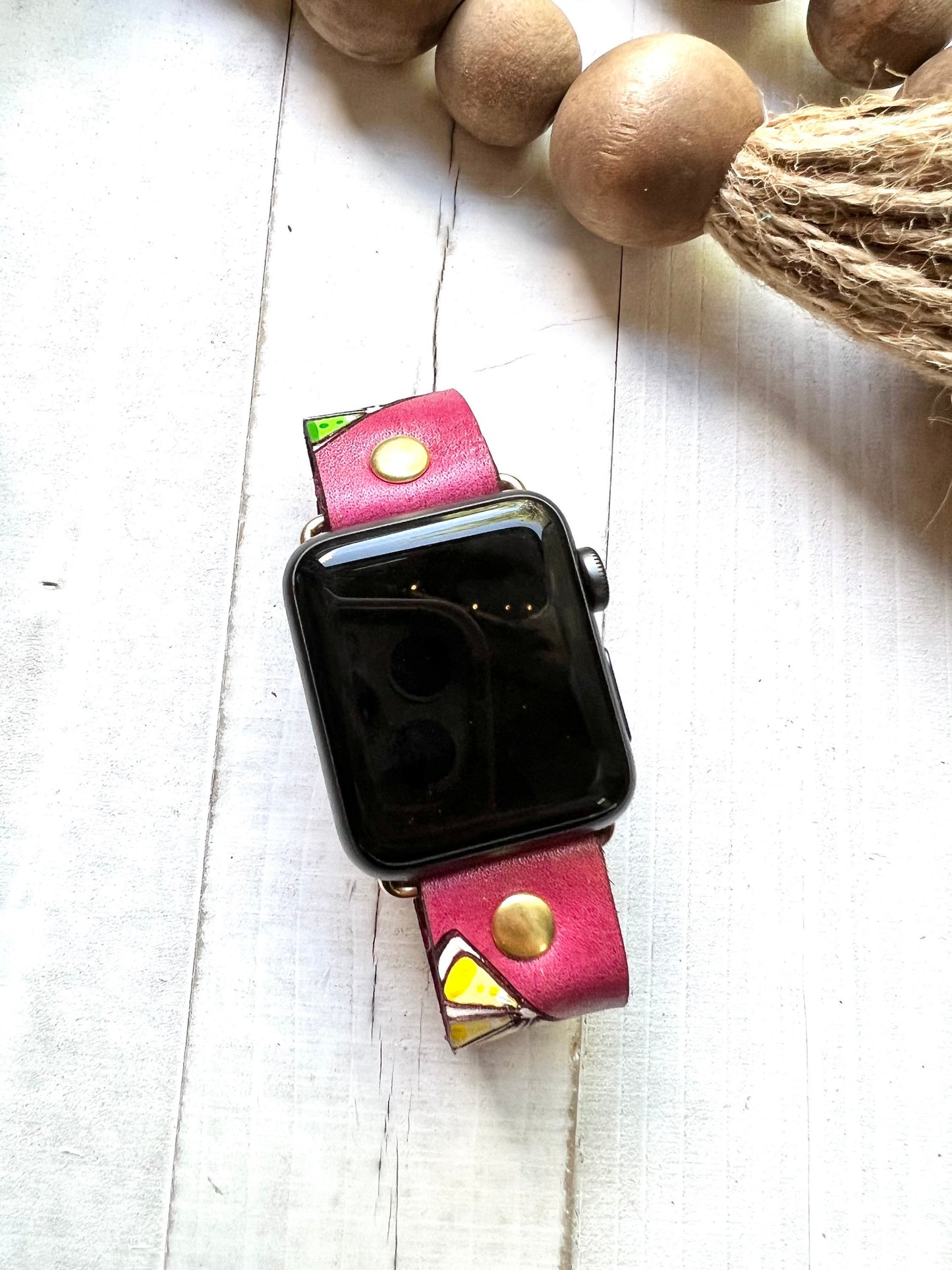 Fruit Leather Smart Watch Band