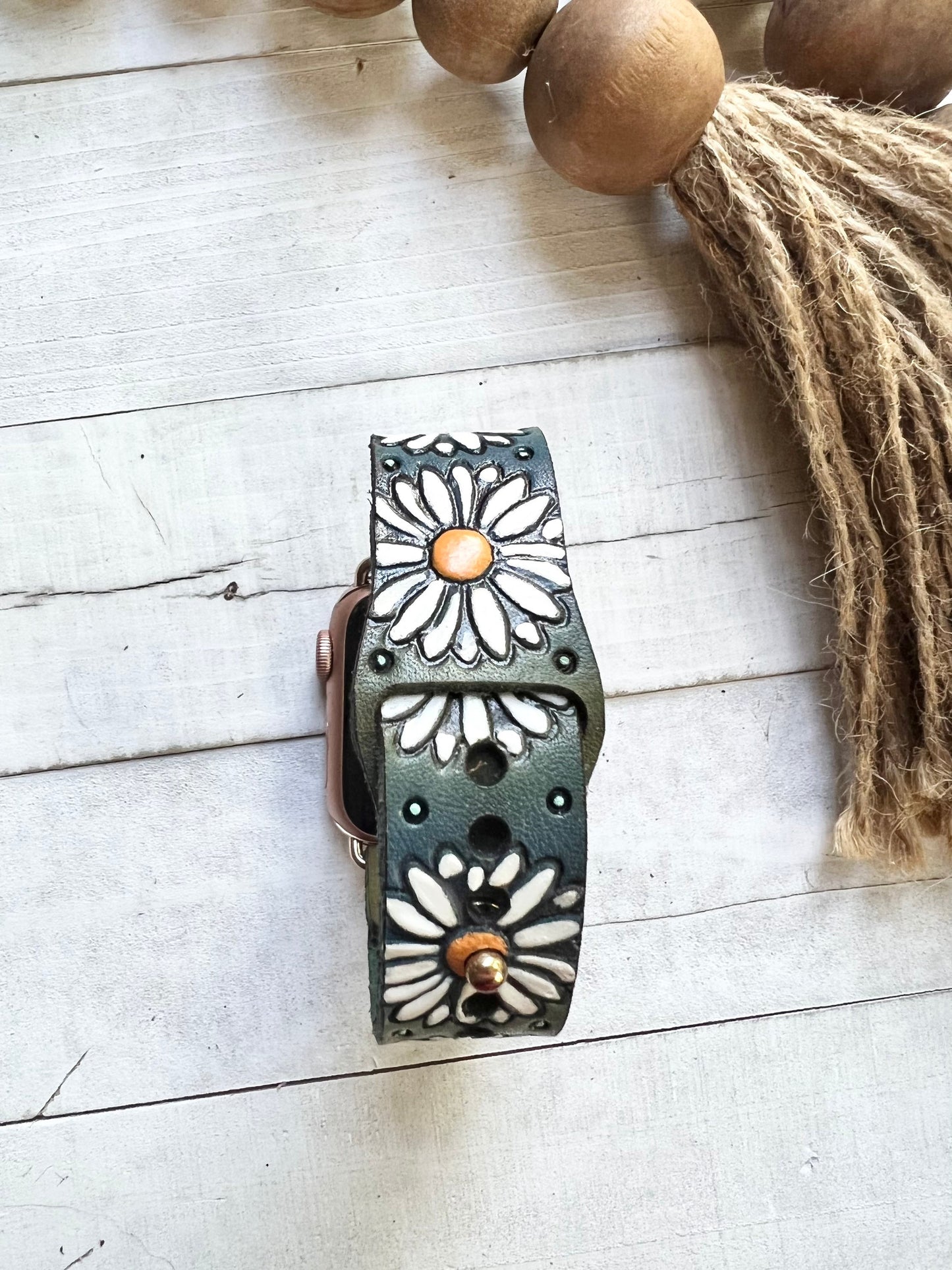 Daisy Leather Smart Watch Band