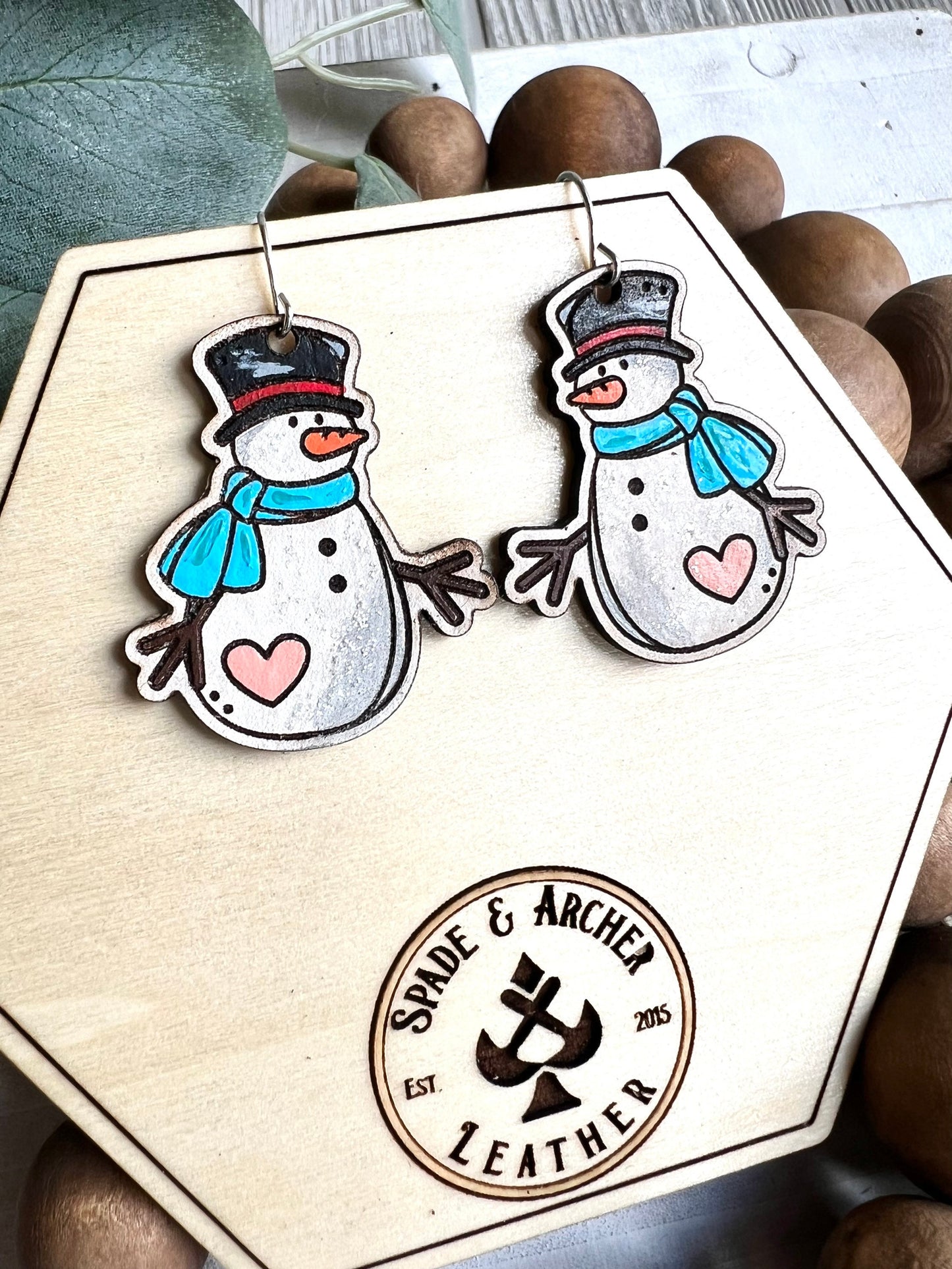 Cute Snowman Dangle Earrings